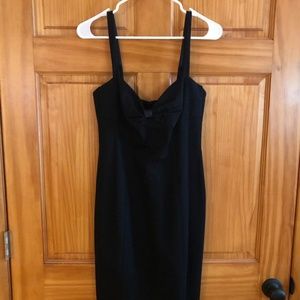 Rebecca Taylor sweetheart black fitted dress